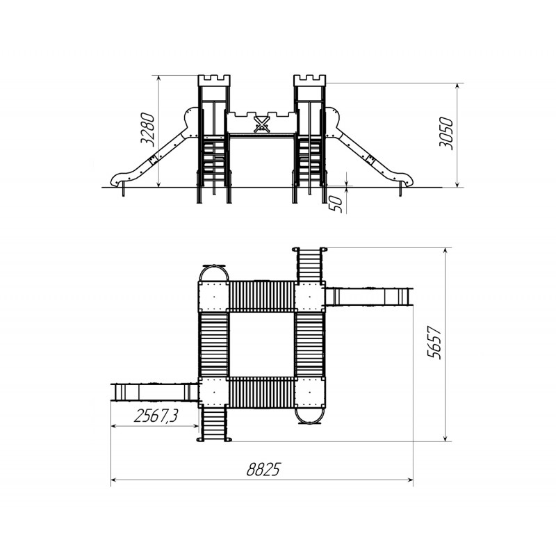 Ігровий комплекс «Зеленоград» купити в Україні від виробника